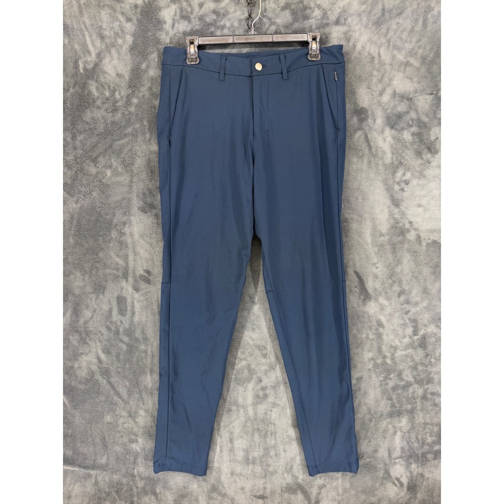 Lululemon‎ Lab Mens 31 Commission Tapered Trousers Navy Blue Technical Pants